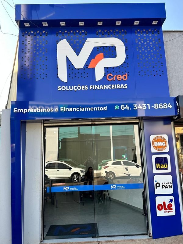 Fachada da loja MP Cred em Itumbiara
