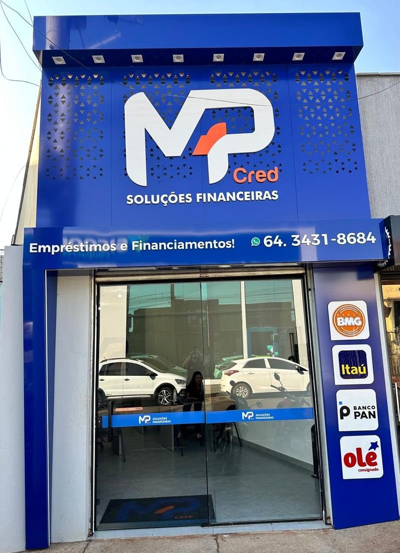 Fachada da loja MP Cred Soluções Financeiras em Itumbiara